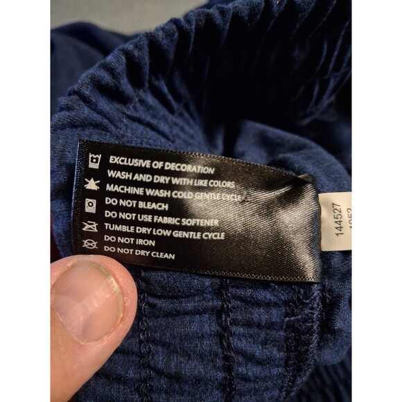 90 Degree by Reflex Men’s Joggers – Dark Blue Tapered Athletic Pants Zip Pocket - Picture 6 of 8